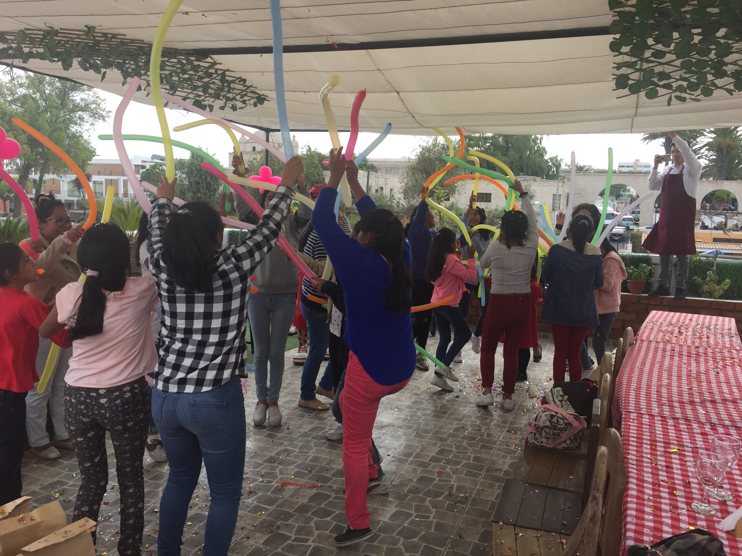 A celebration day at the home